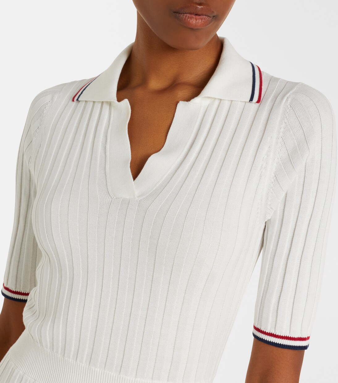 Ribbed-knit cotton midi dress | Brunello Cucinelli