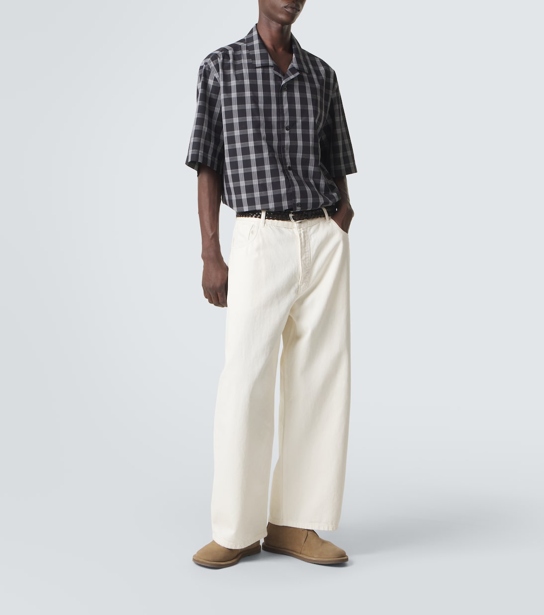 Kline checked cotton bowling shirt | Studio Nicholson