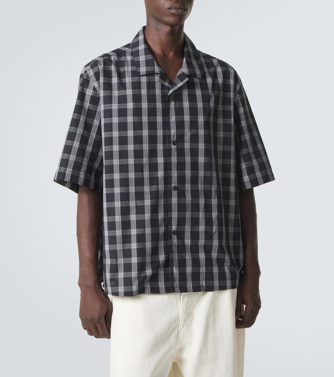 Kline checked cotton bowling shirt | Studio Nicholson