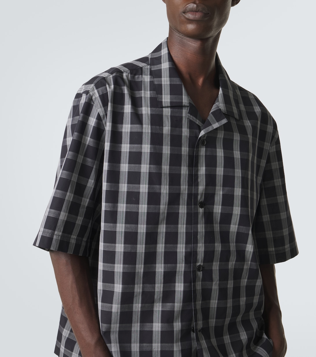 Kline checked cotton bowling shirt | Studio Nicholson
