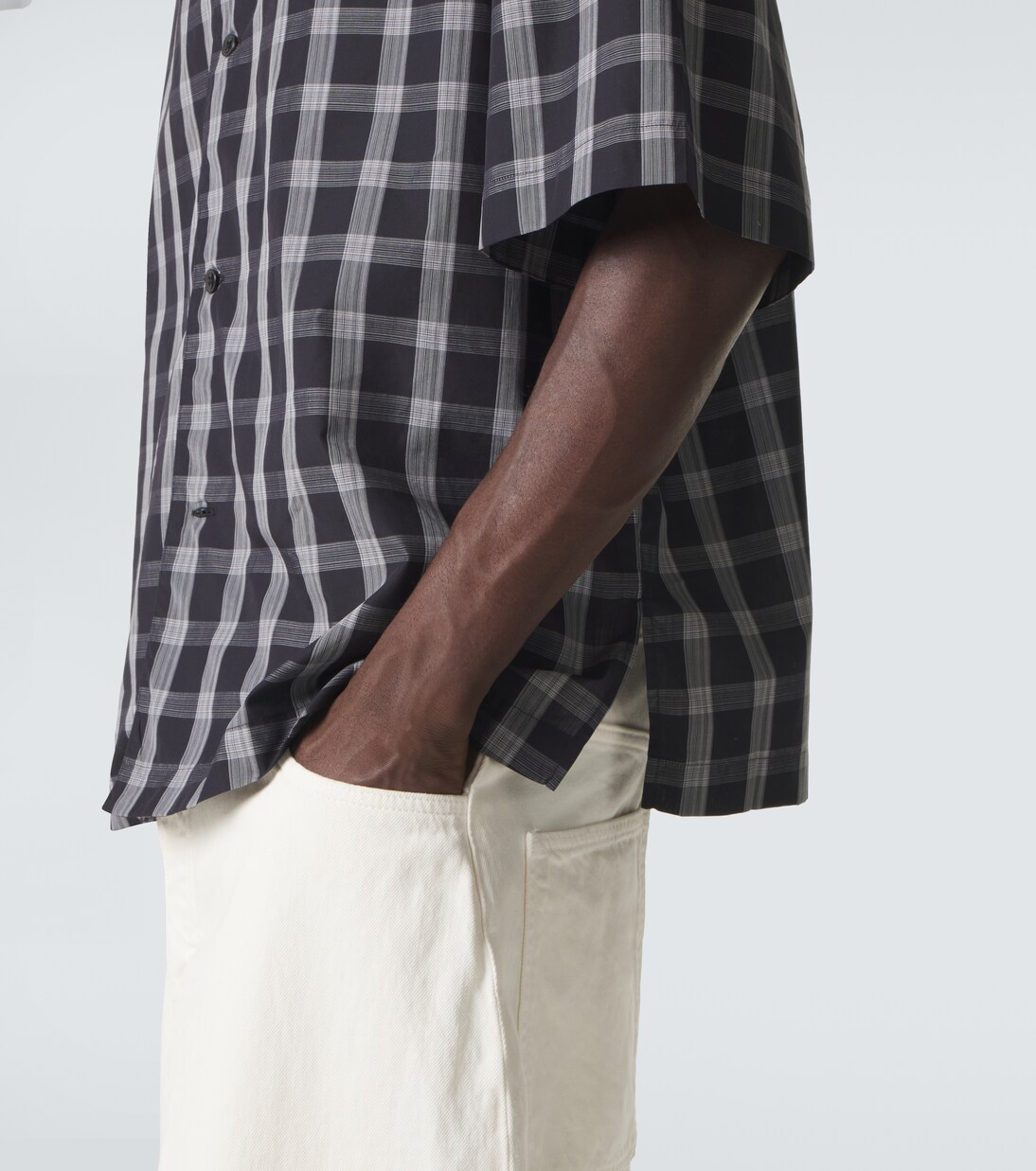 Kline checked cotton bowling shirt | Studio Nicholson