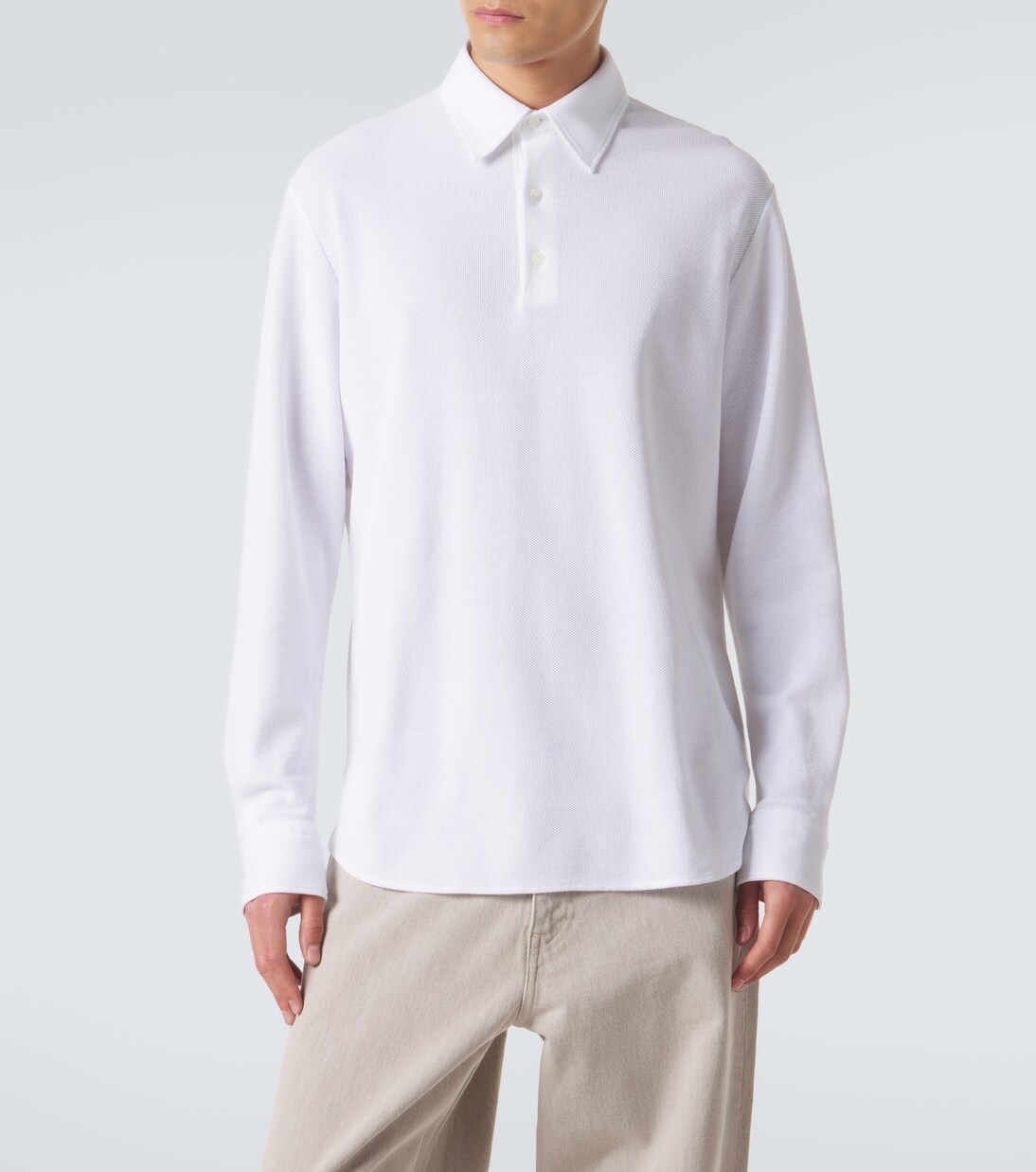Cotton piqué polo shirt | Zegna