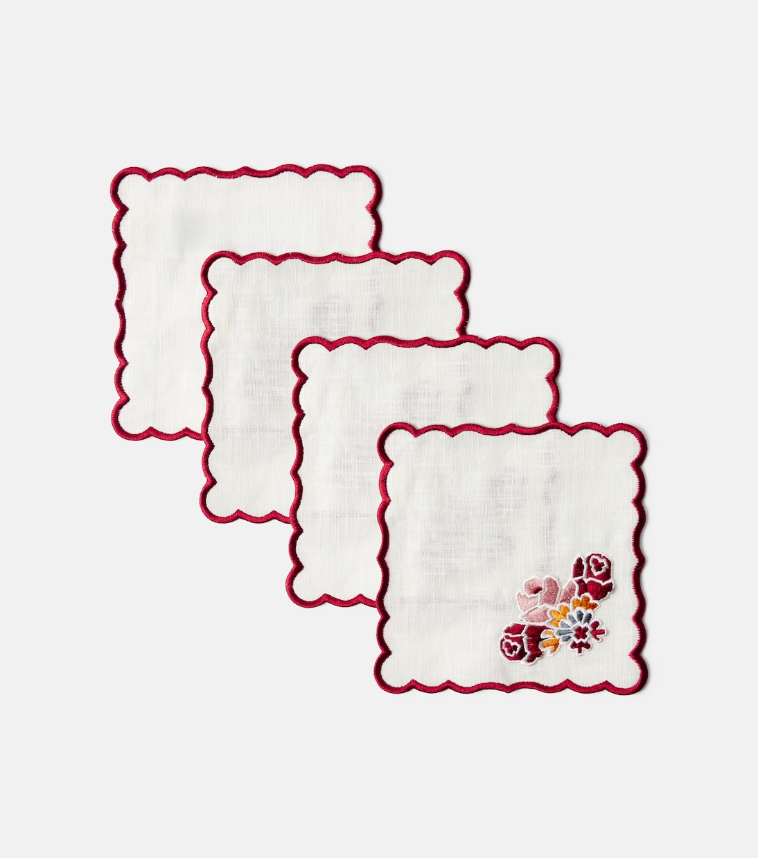 Lea set of 4 linen and cotton napkins  | Cabana