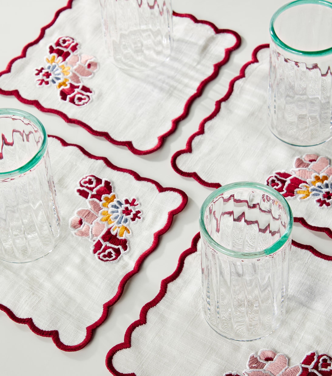 Lea set of 4 linen and cotton napkins  | Cabana