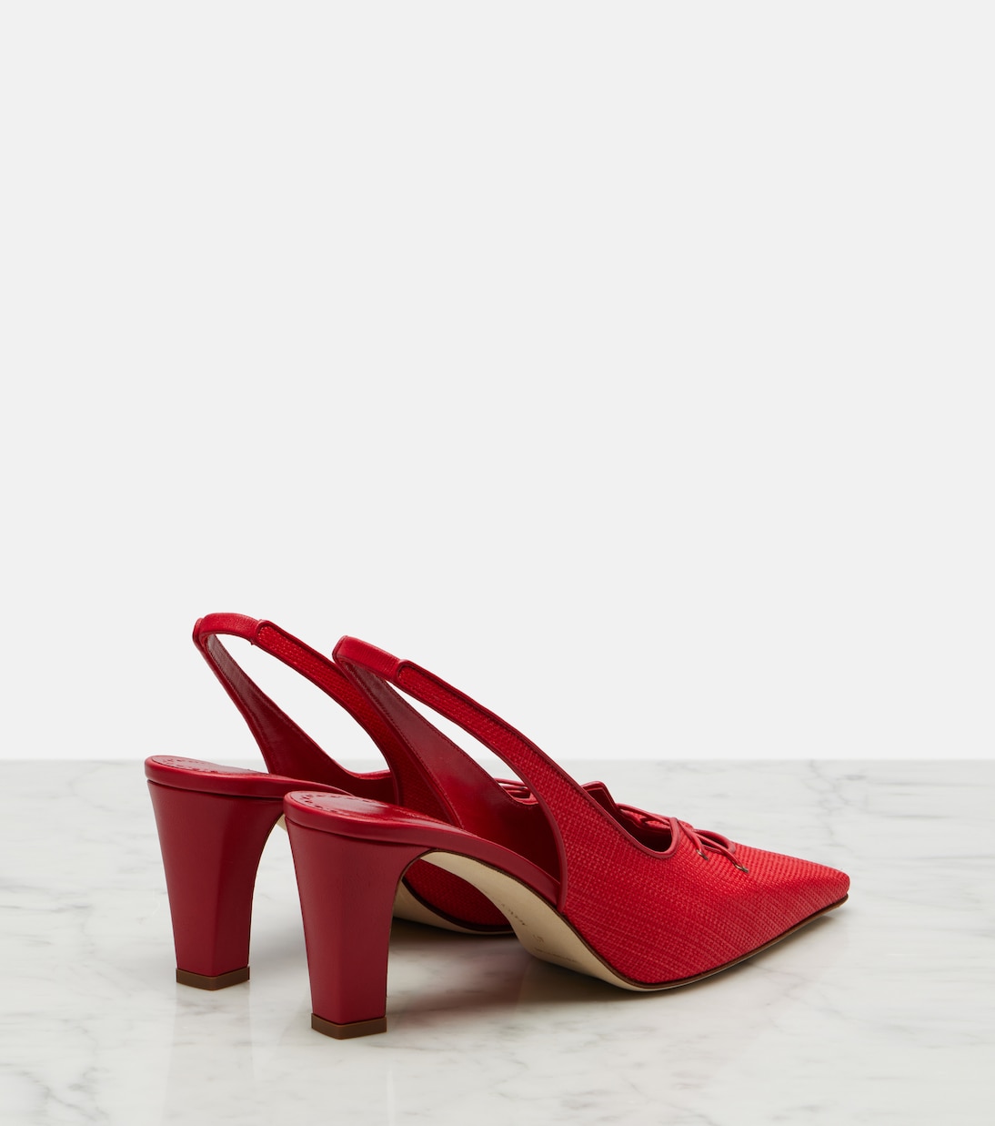 Slingback-Pumps Montbalo aus Raffiabast | Manolo Blahnik
