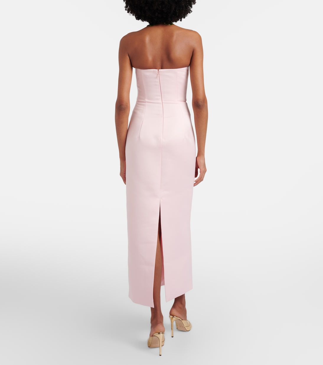 Ava floral-appliqué corset gown | Leo Lin