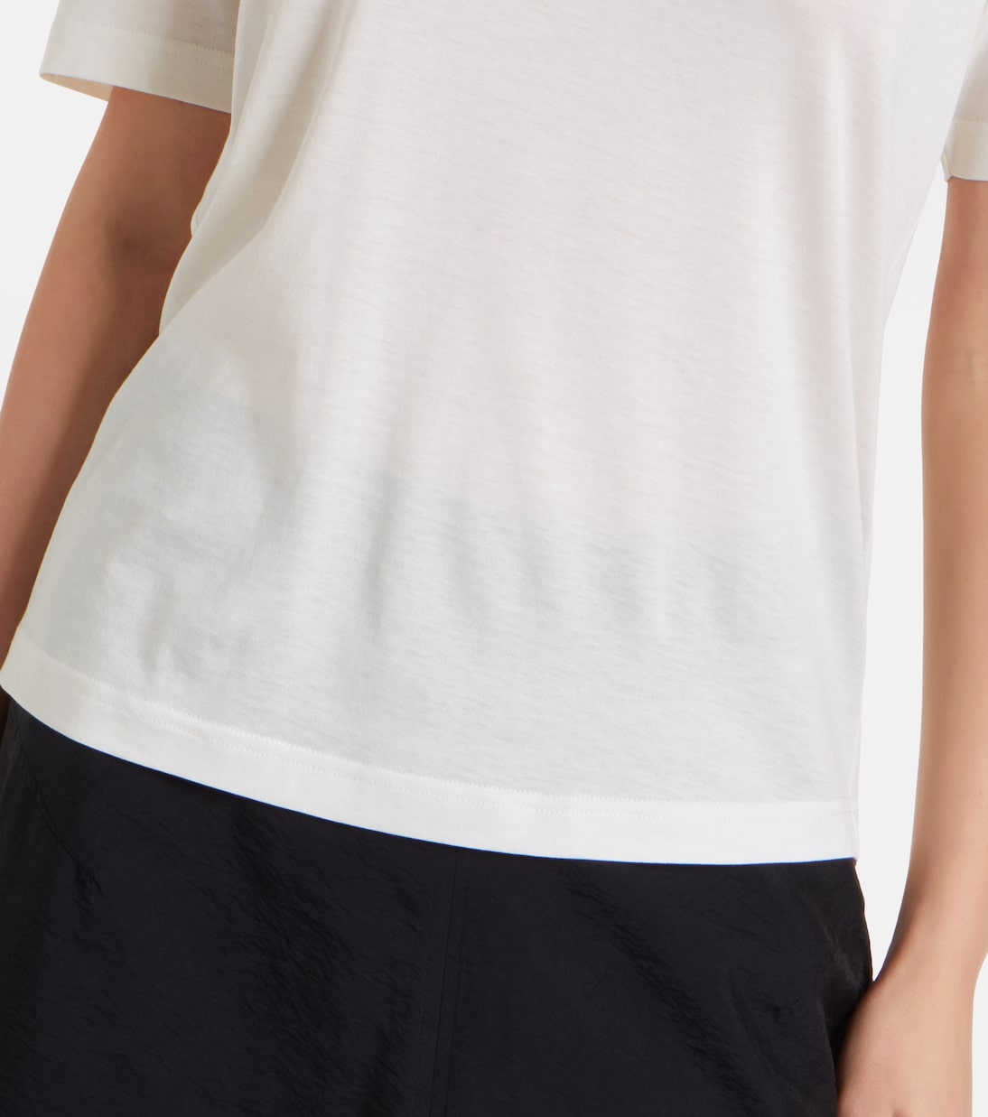 Cotton and silk T-shirt | Toteme