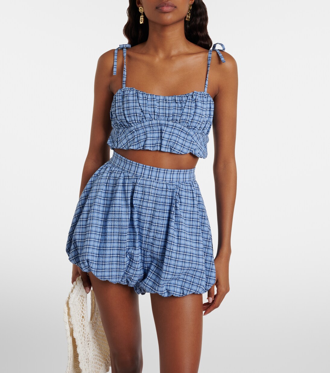 Pelea checked cotton top | Faithfull