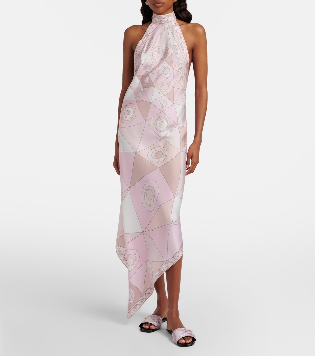 Occhi silk twill maxi dress | Pucci