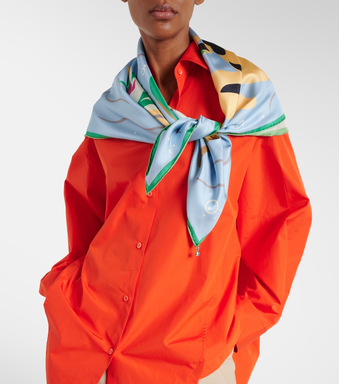 Tuch aus Seiden-Twill | Loewe