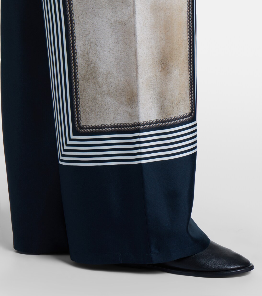 Printed silk twill palazzo pants | Max Mara