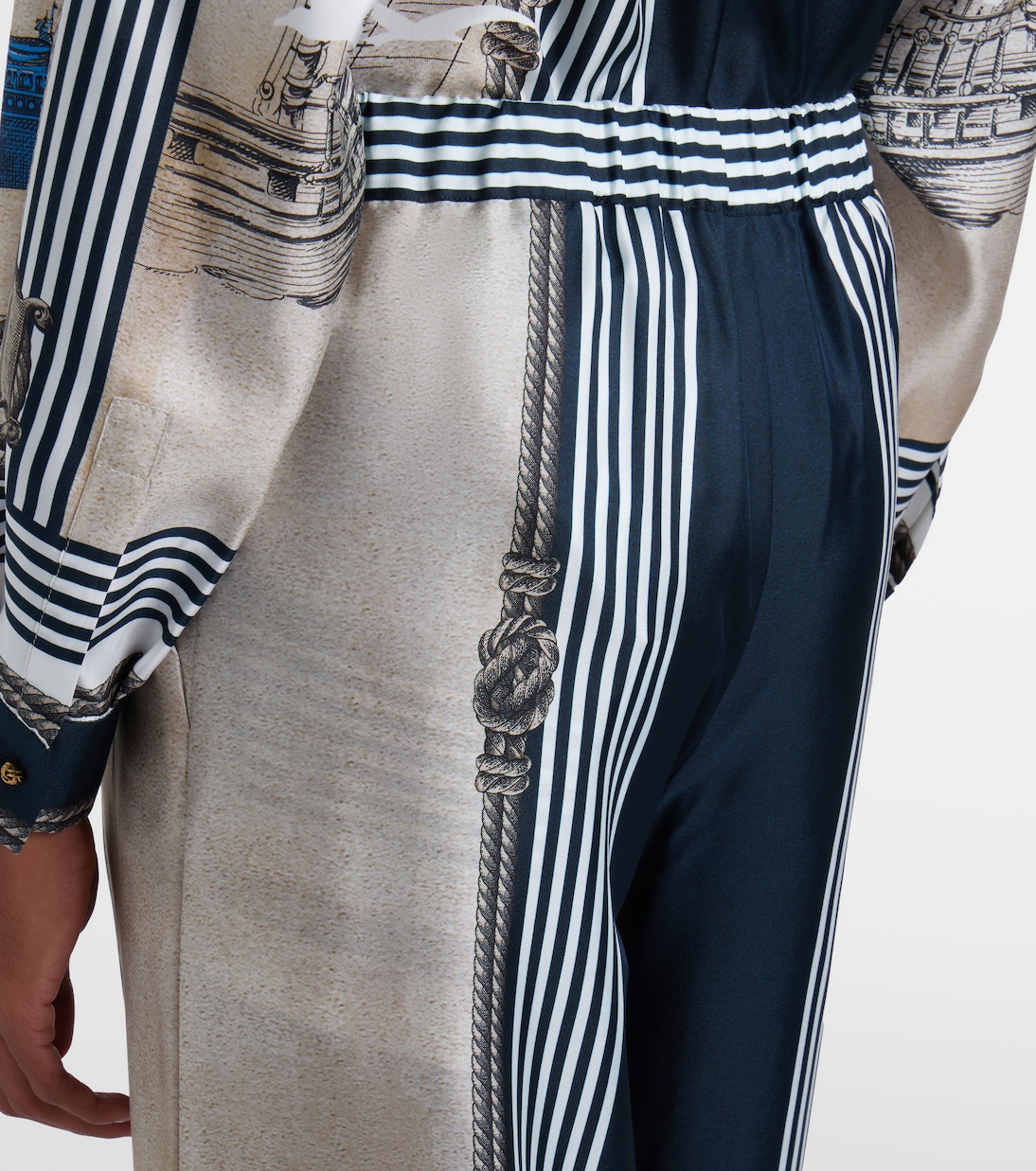 Printed silk twill palazzo pants | Max Mara