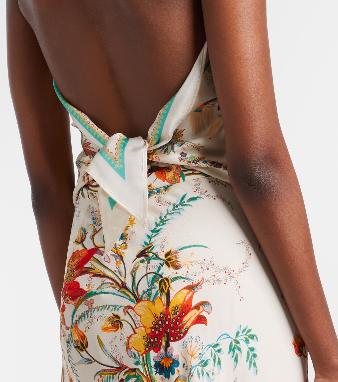 Bedrucktes Neckholder-Top aus Seide | Etro