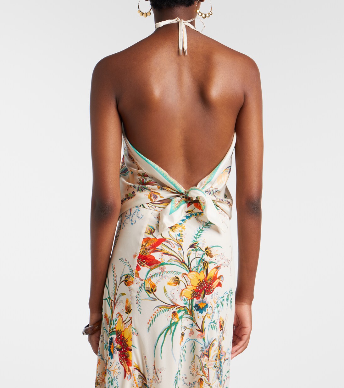 Bedrucktes Neckholder-Top aus Seide | Etro