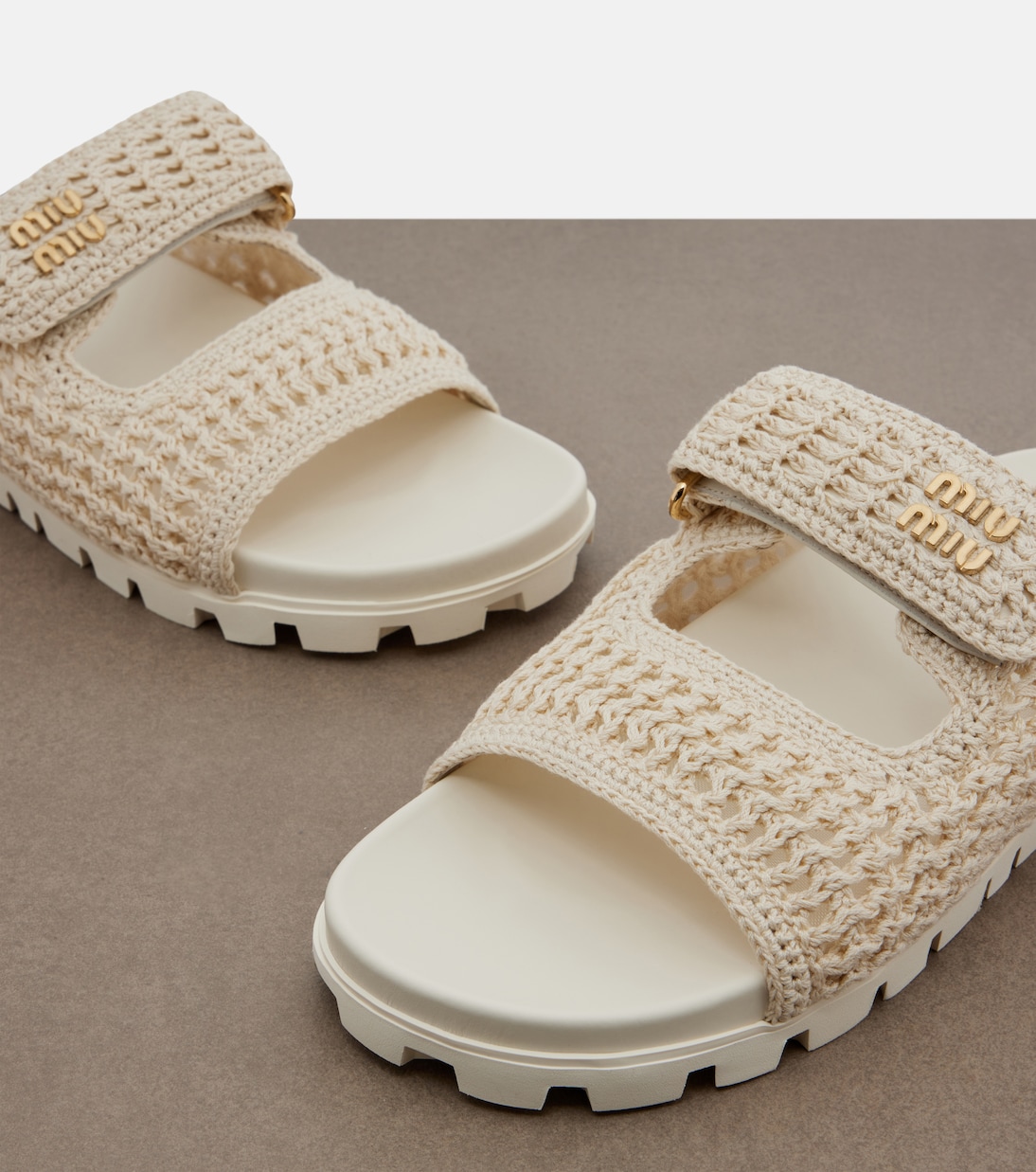 Crochet sandals | Miu Miu