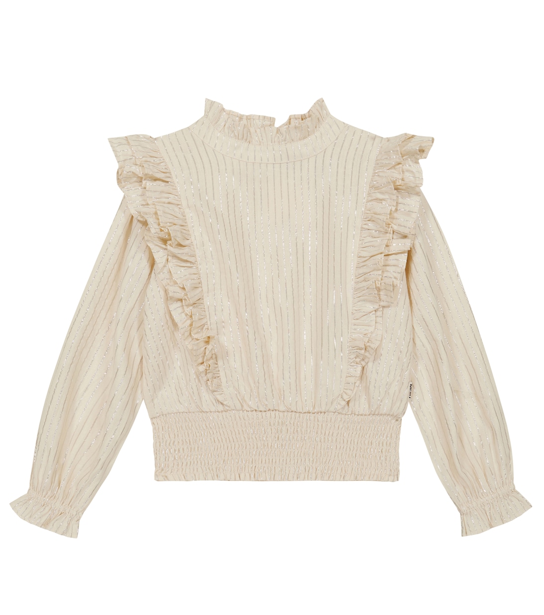 Metallic ruffled top | Molo