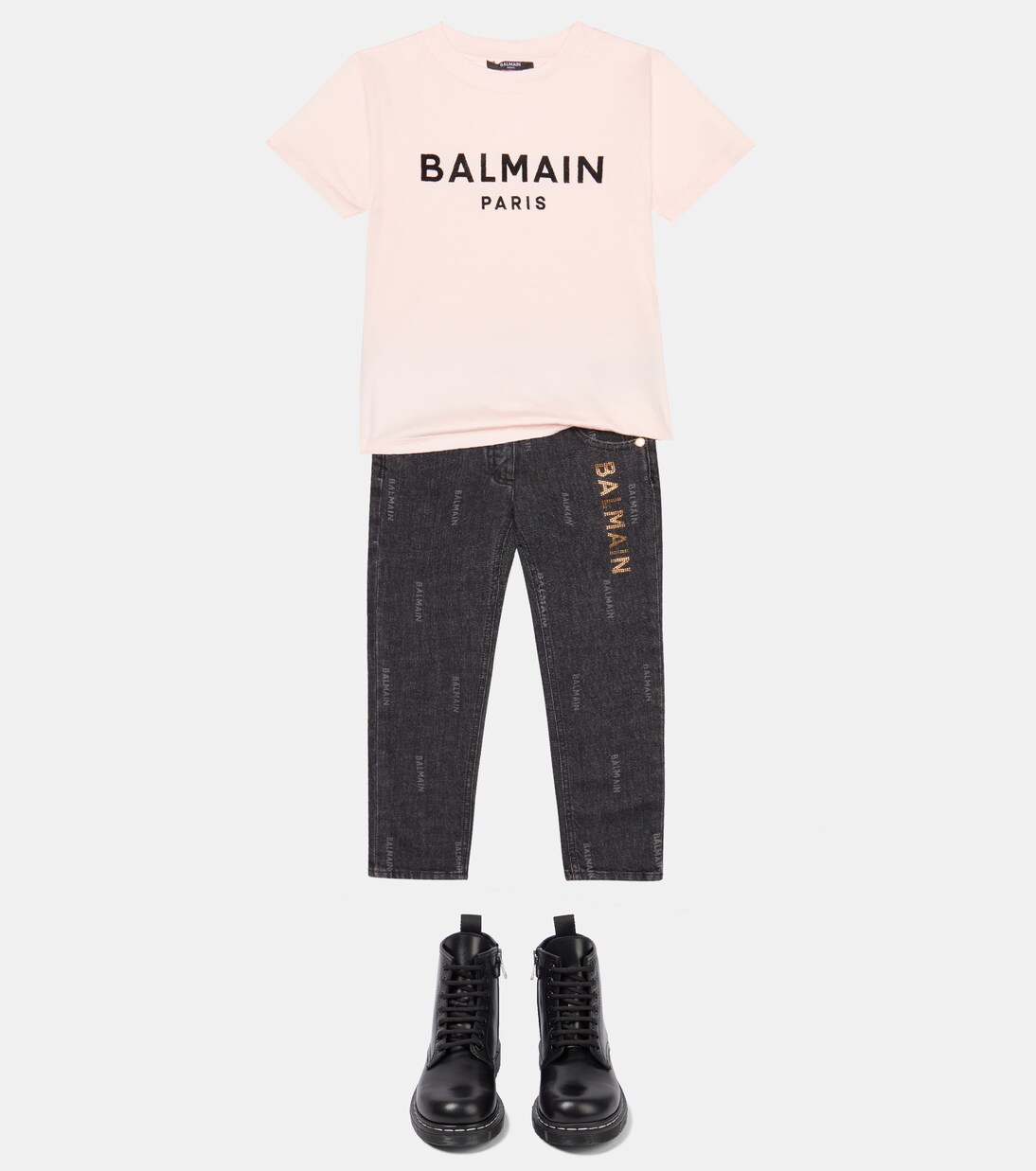 Logo cotton jersey T-shirt | Balmain Kids