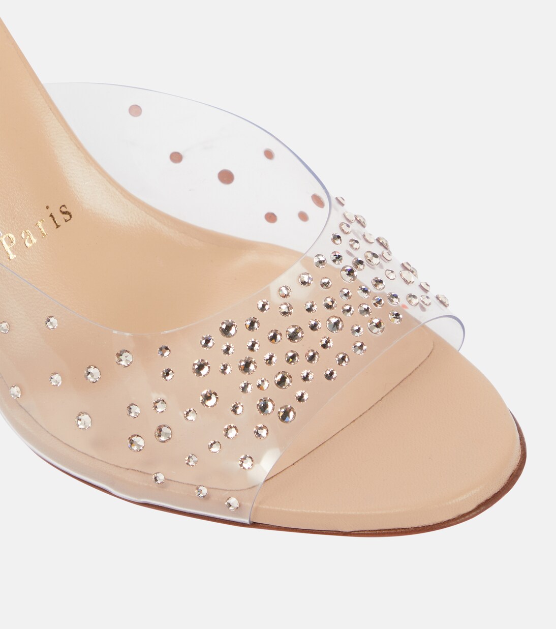Nudes Verzierte Pantoletten Degramule | Christian Louboutin