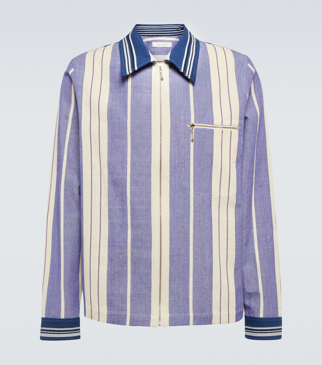 Atlantic striped cotton twill jacket | Wales Bonner