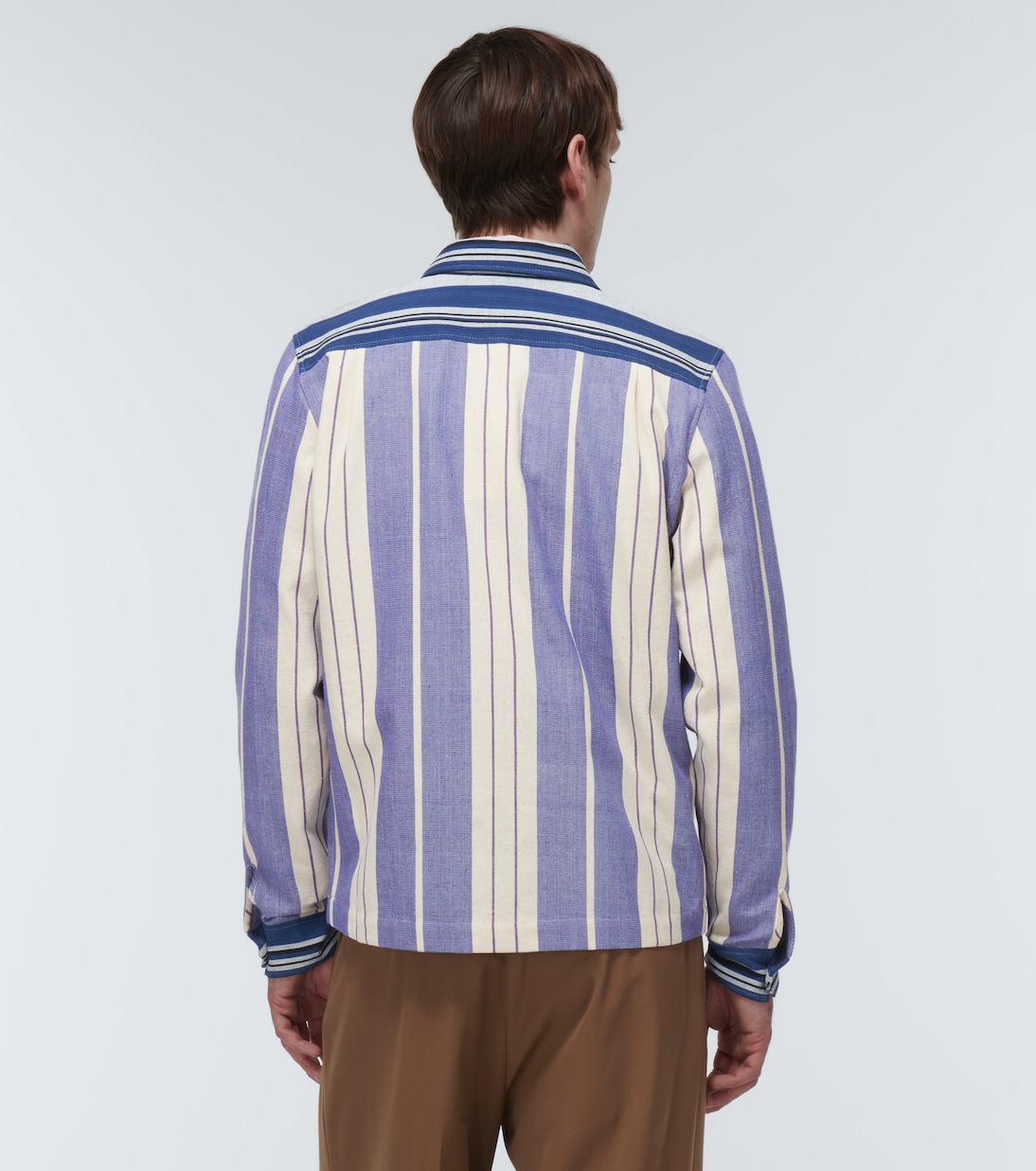 Atlantic striped cotton twill jacket | Wales Bonner