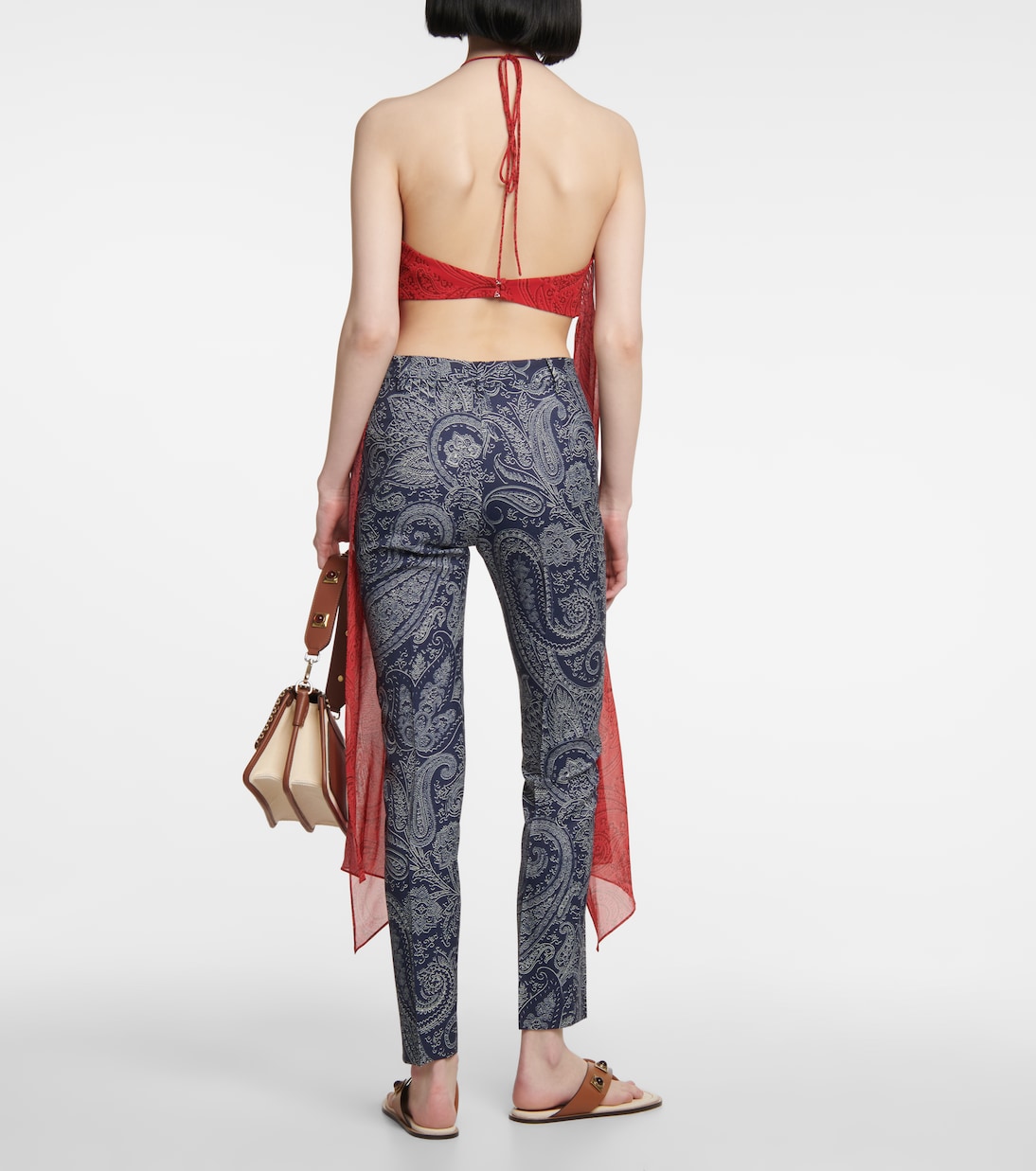 Bedruckte High-Rise-Hose | Etro