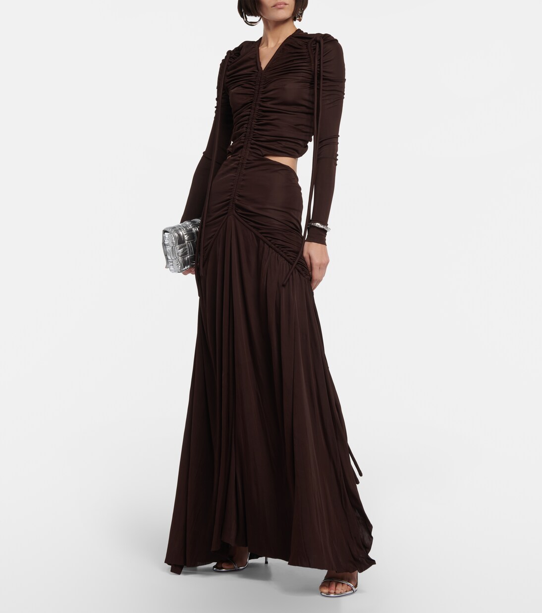 Sandalen Olie 105 aus Metallic-Leder | Aquazzura