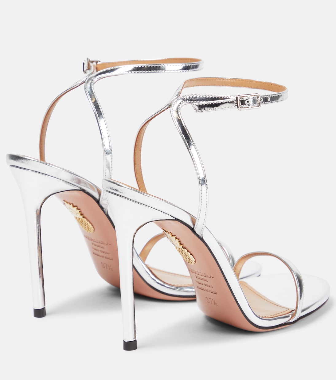 Sandalen Olie 105 aus Metallic-Leder | Aquazzura