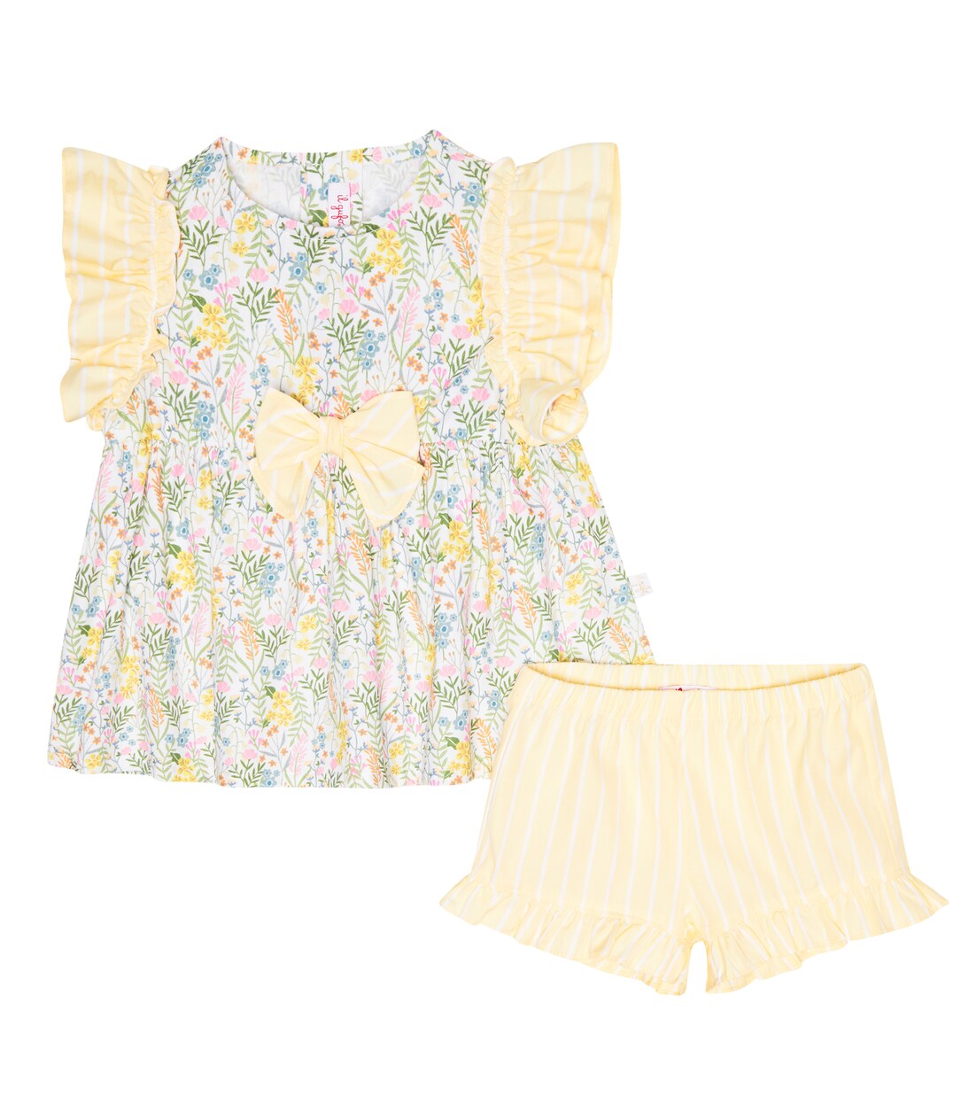 Baby set of cotton dress and bloomers | Il Gufo