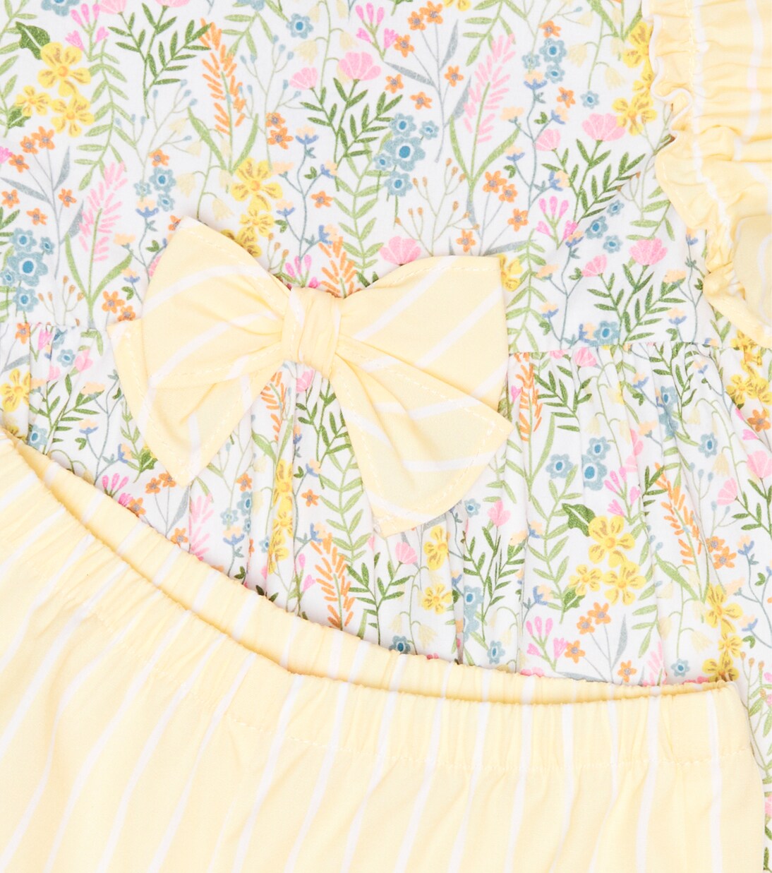 Baby set of cotton dress and bloomers | Il Gufo