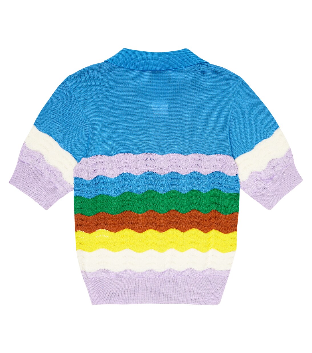 Pointelle-knit cotton polo shirt | Paade Mode