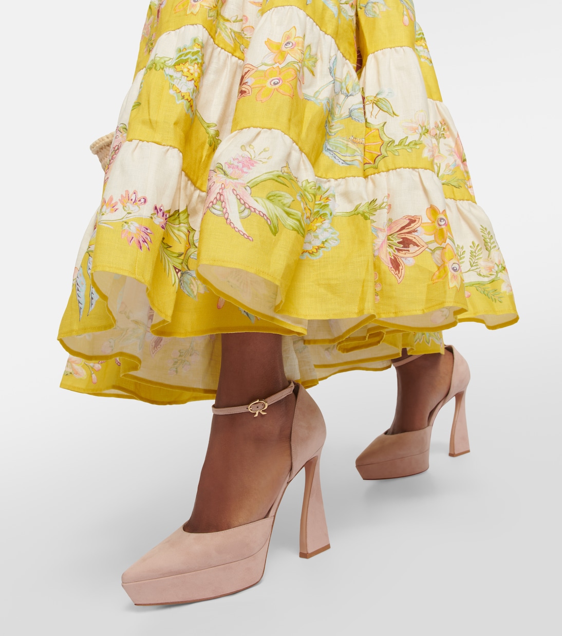 Plateau-Pumps Vertigo aus Veloursleder | Gianvito Rossi