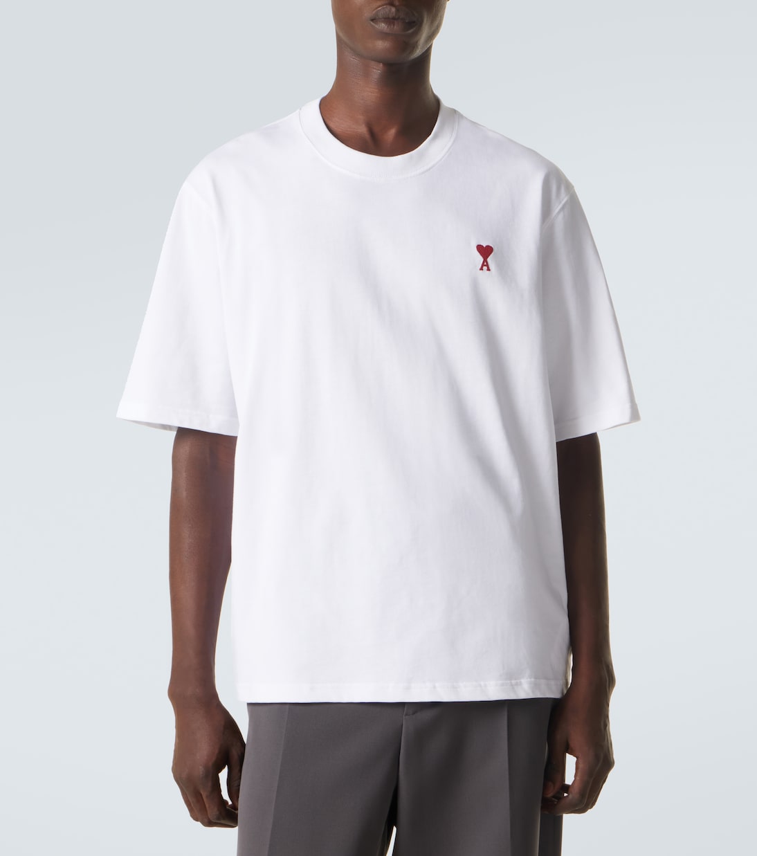 T-Shirt Ami de Cœur aus Baumwoll-Jersey | Ami Paris