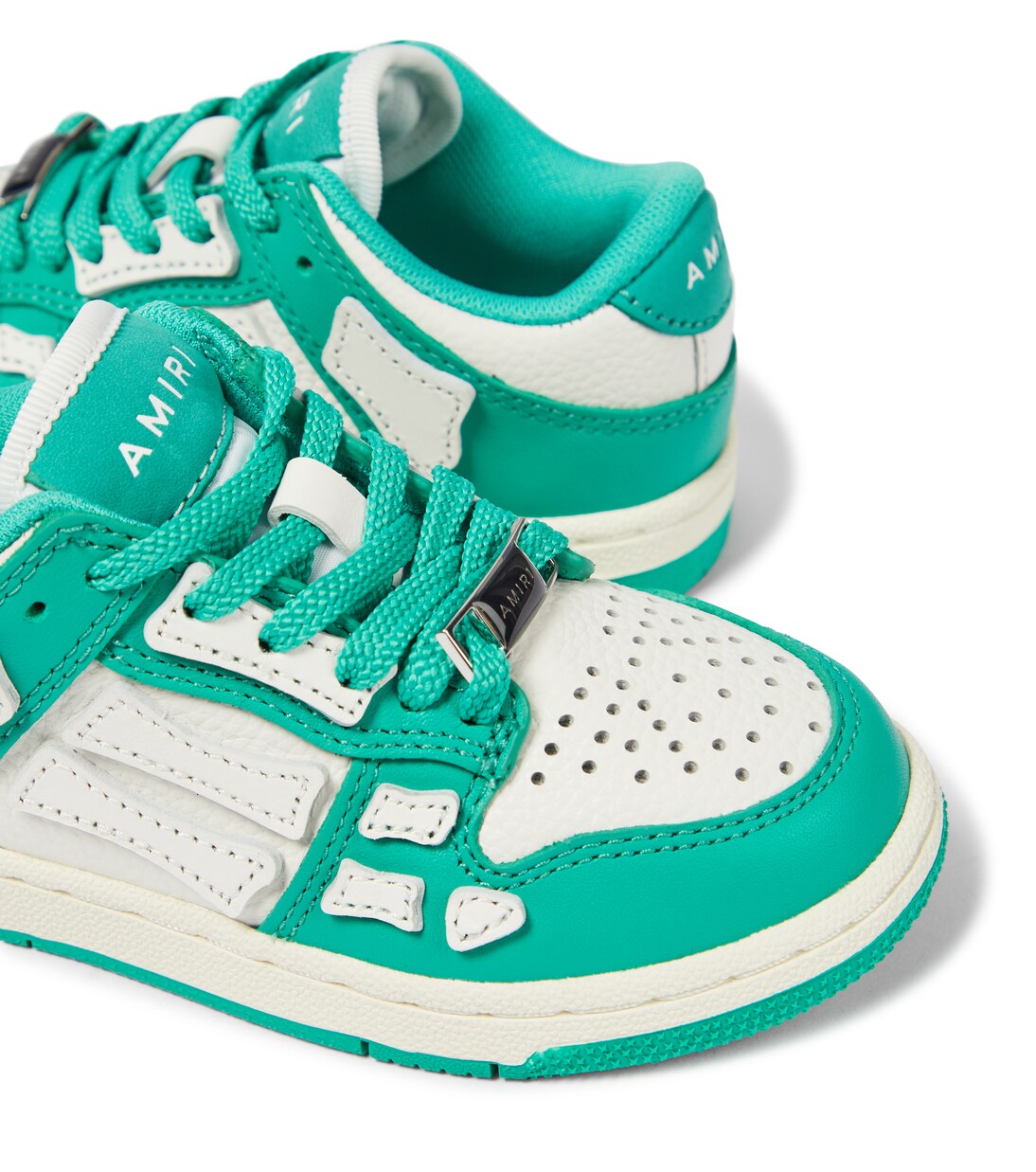 Skel Top leather low-top sneakers | Amiri Kids
