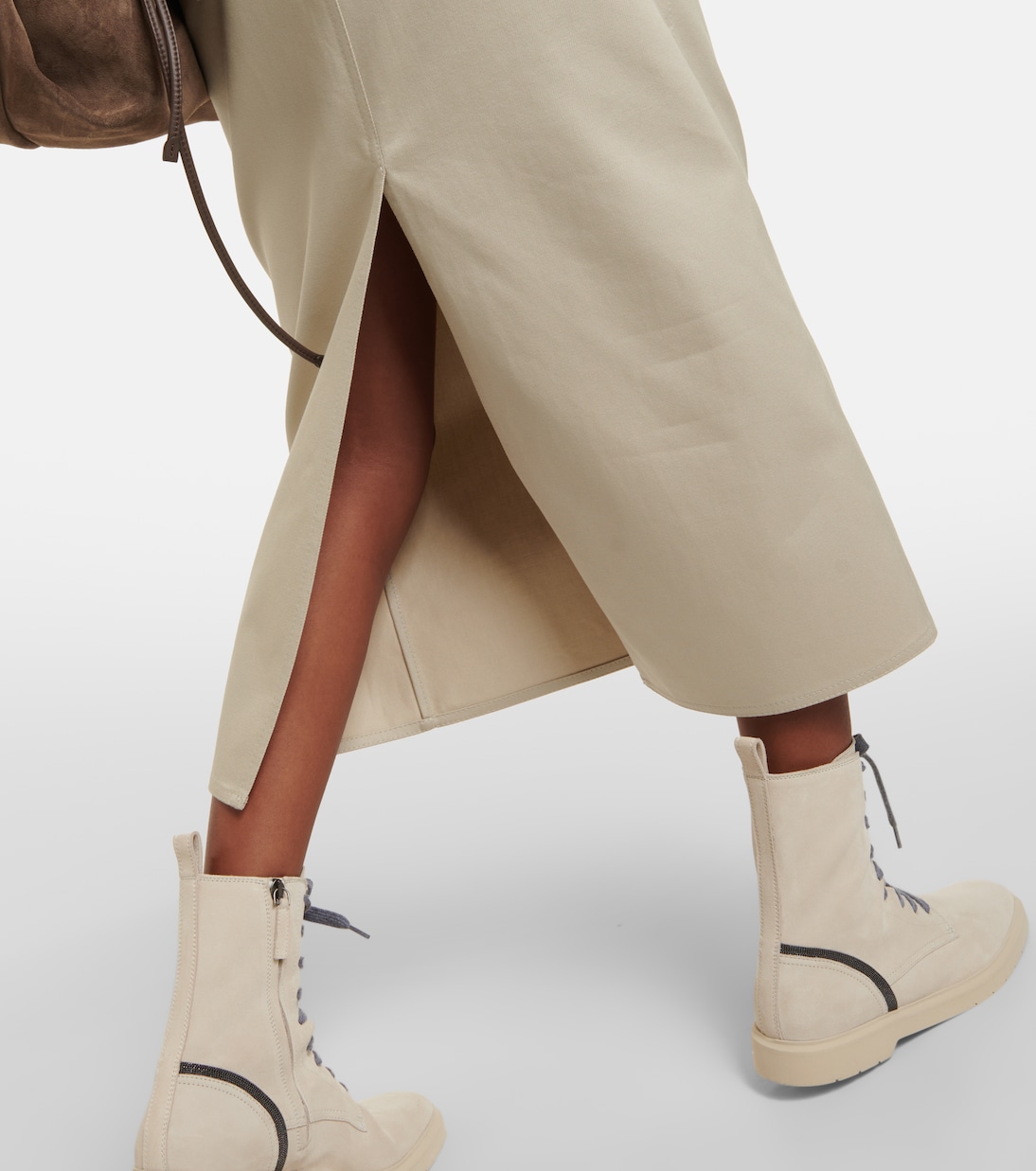 Midirock aus Denim | Brunello Cucinelli