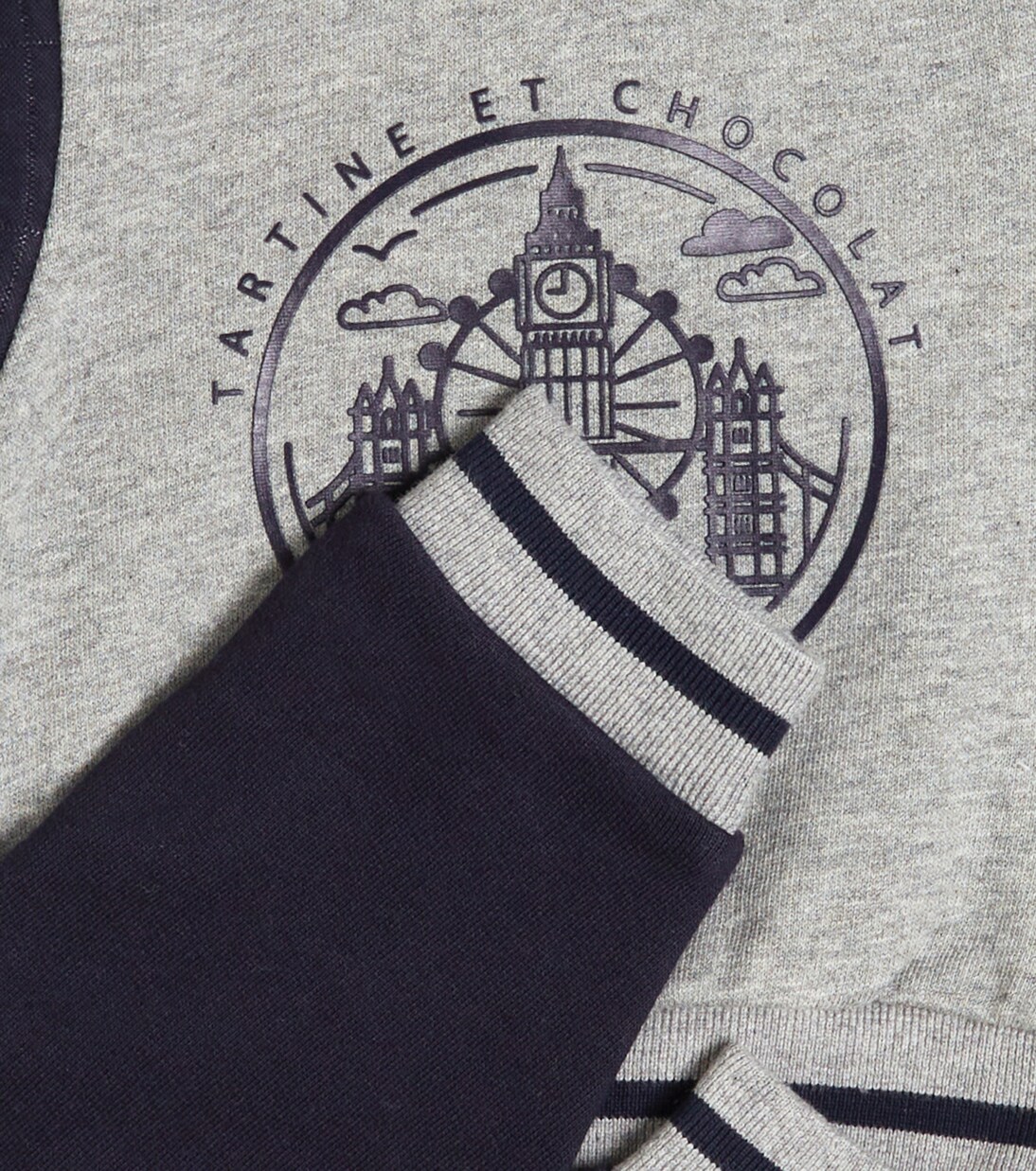 Baby printed cotton sweatshirt and sweatpants set | Tartine et Chocolat