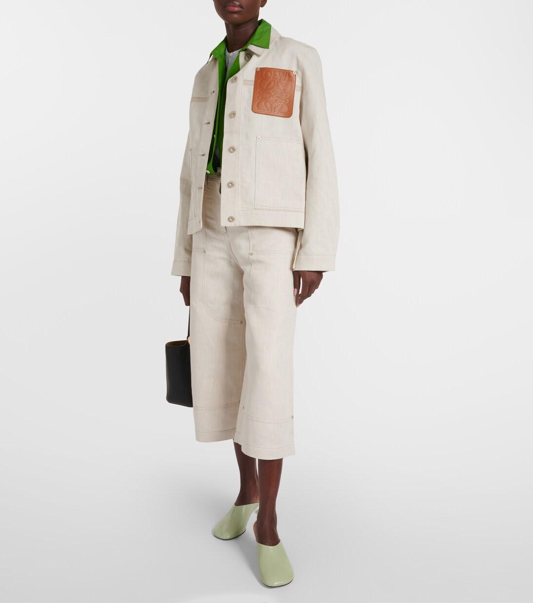 Cotton and linen jacket | Loewe