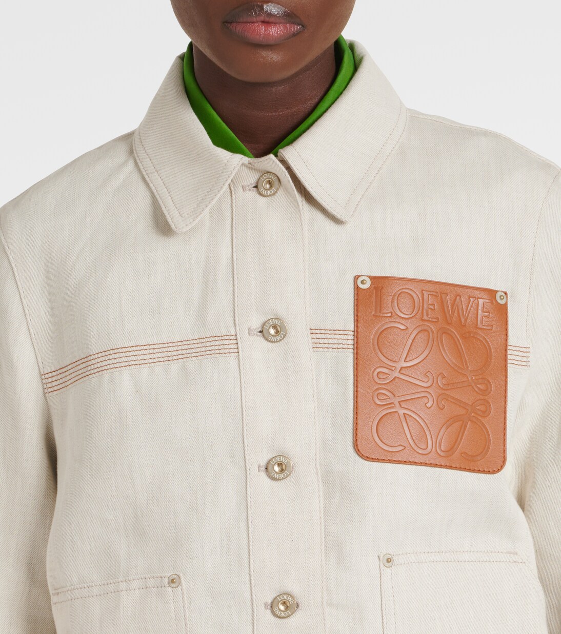 Cotton and linen jacket | Loewe