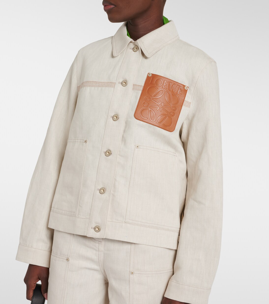 Cotton and linen jacket | Loewe