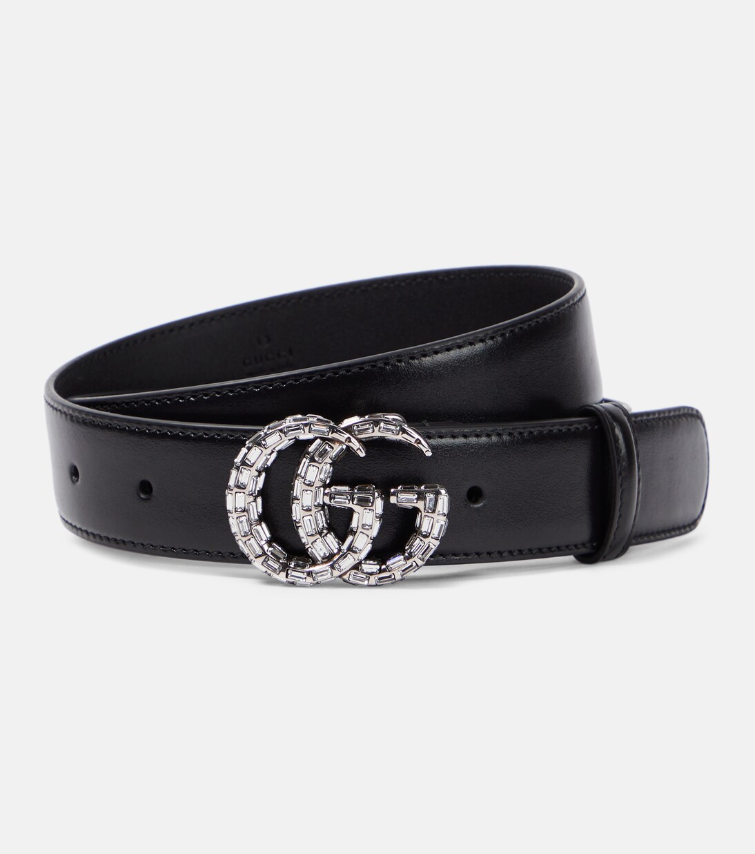 GG Marmont embellished leather belt | Gucci