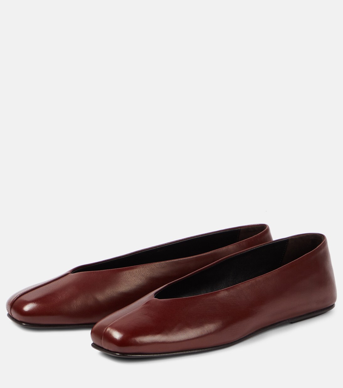 Eva Two leather ballet flats | The Row