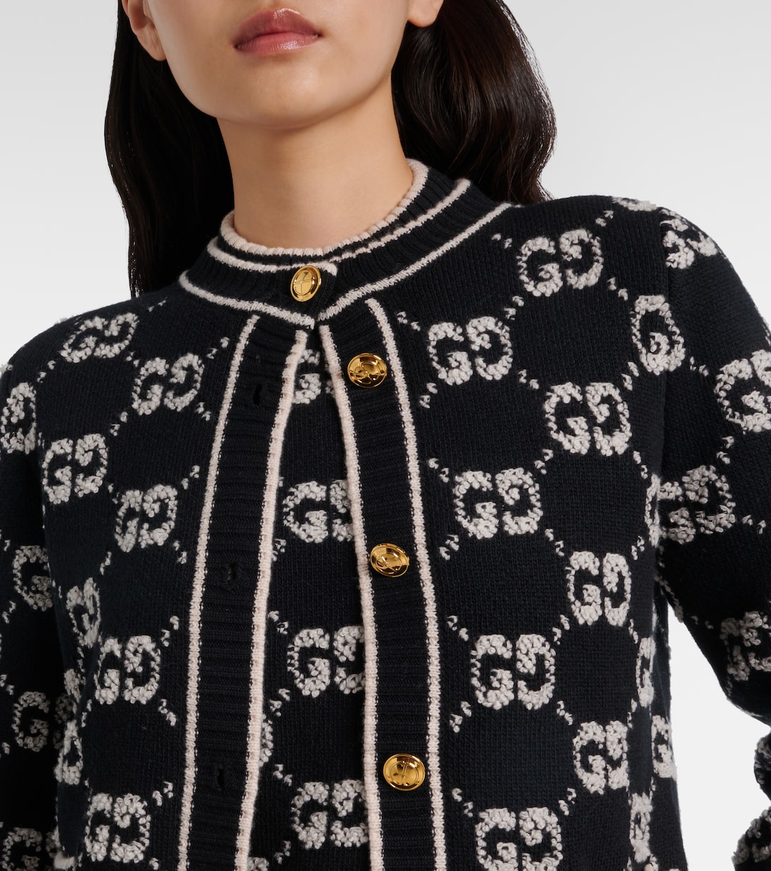 Cardigan GG aus Woll-Bouclé | Gucci