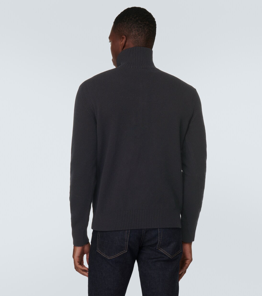 Wool and cashmere-blend half-zip sweater | Tom Ford