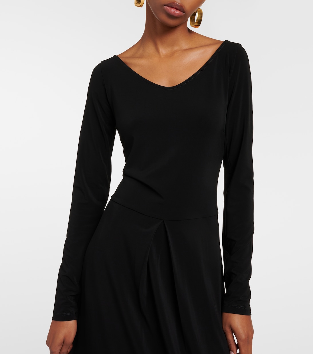 Valido pleated jersey maxi dress | Max Mara