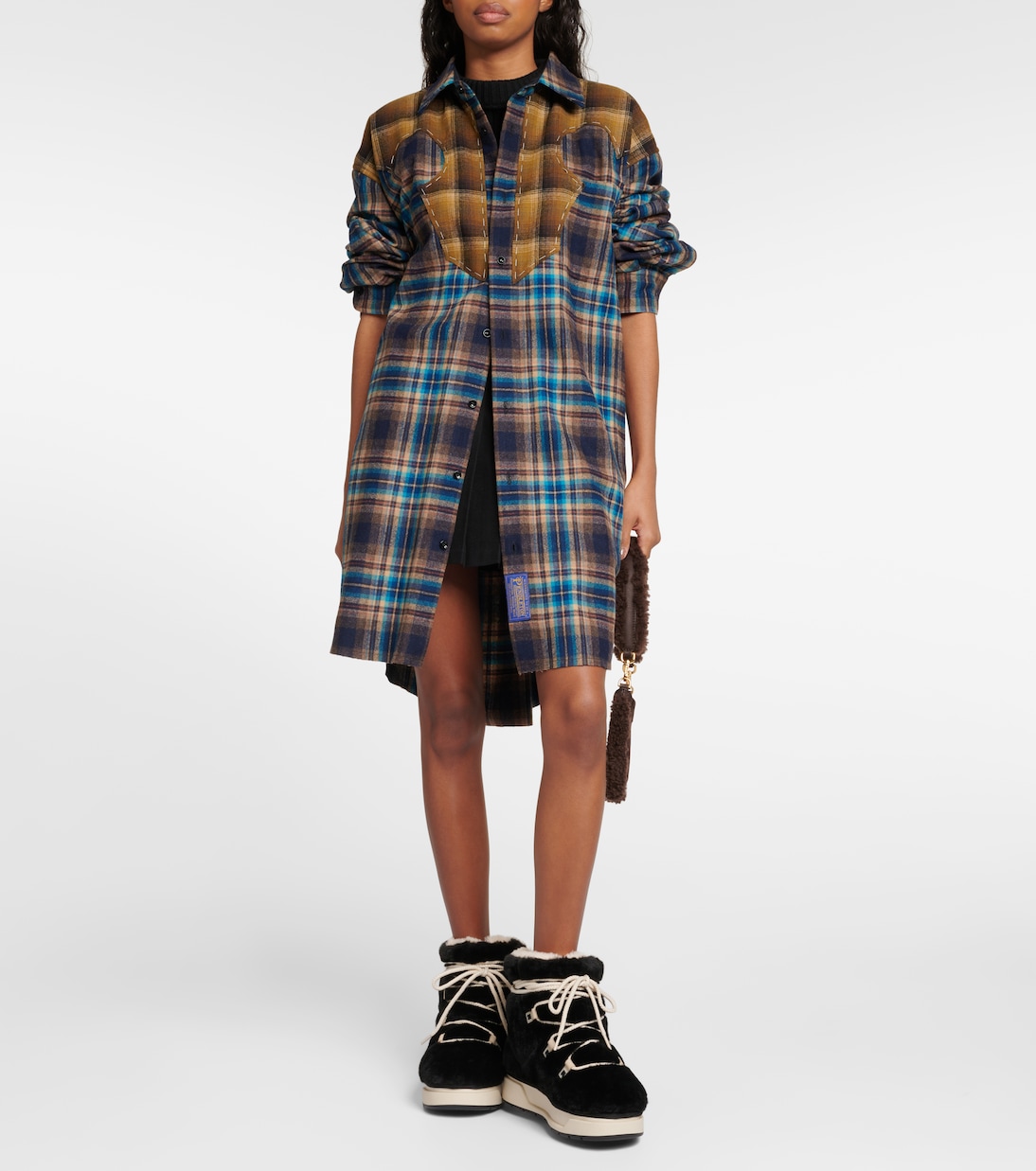 Schneestiefel Malibu Hi aus Faux Shearling | Amiri