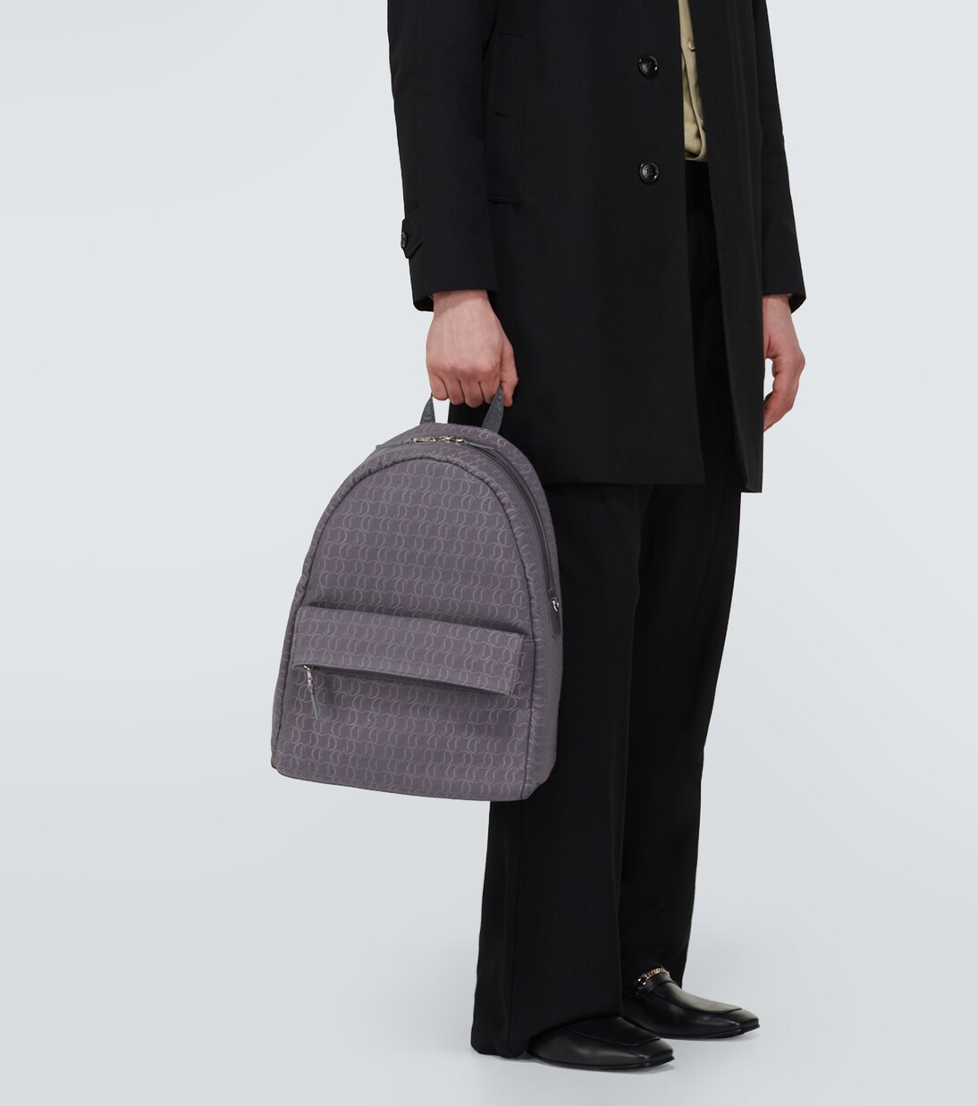 Zip N Flap logo jacquard backpack | Christian Louboutin