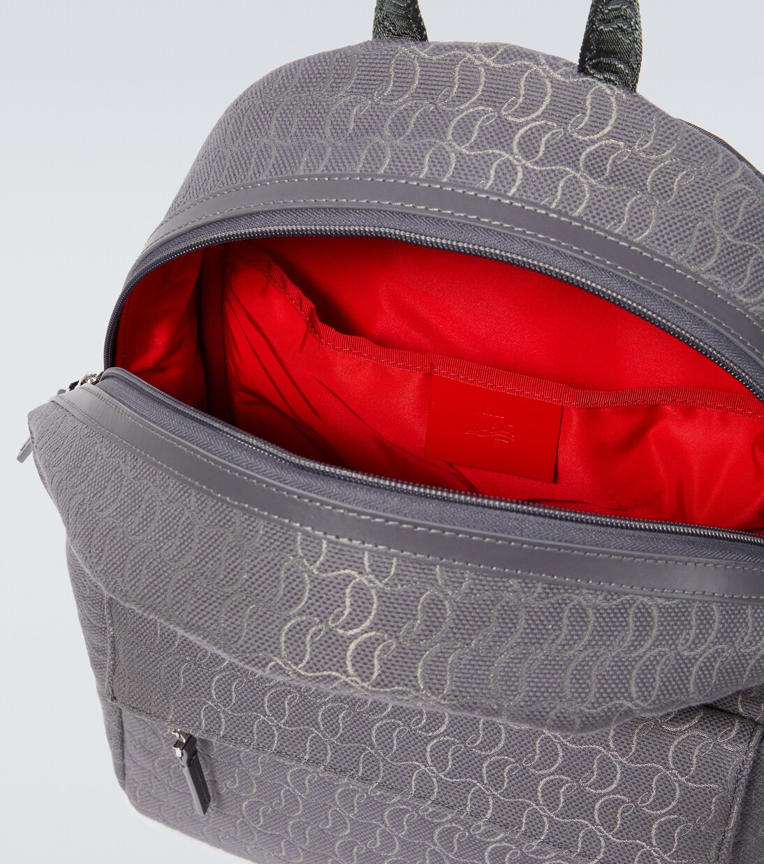Zip N Flap logo jacquard backpack | Christian Louboutin