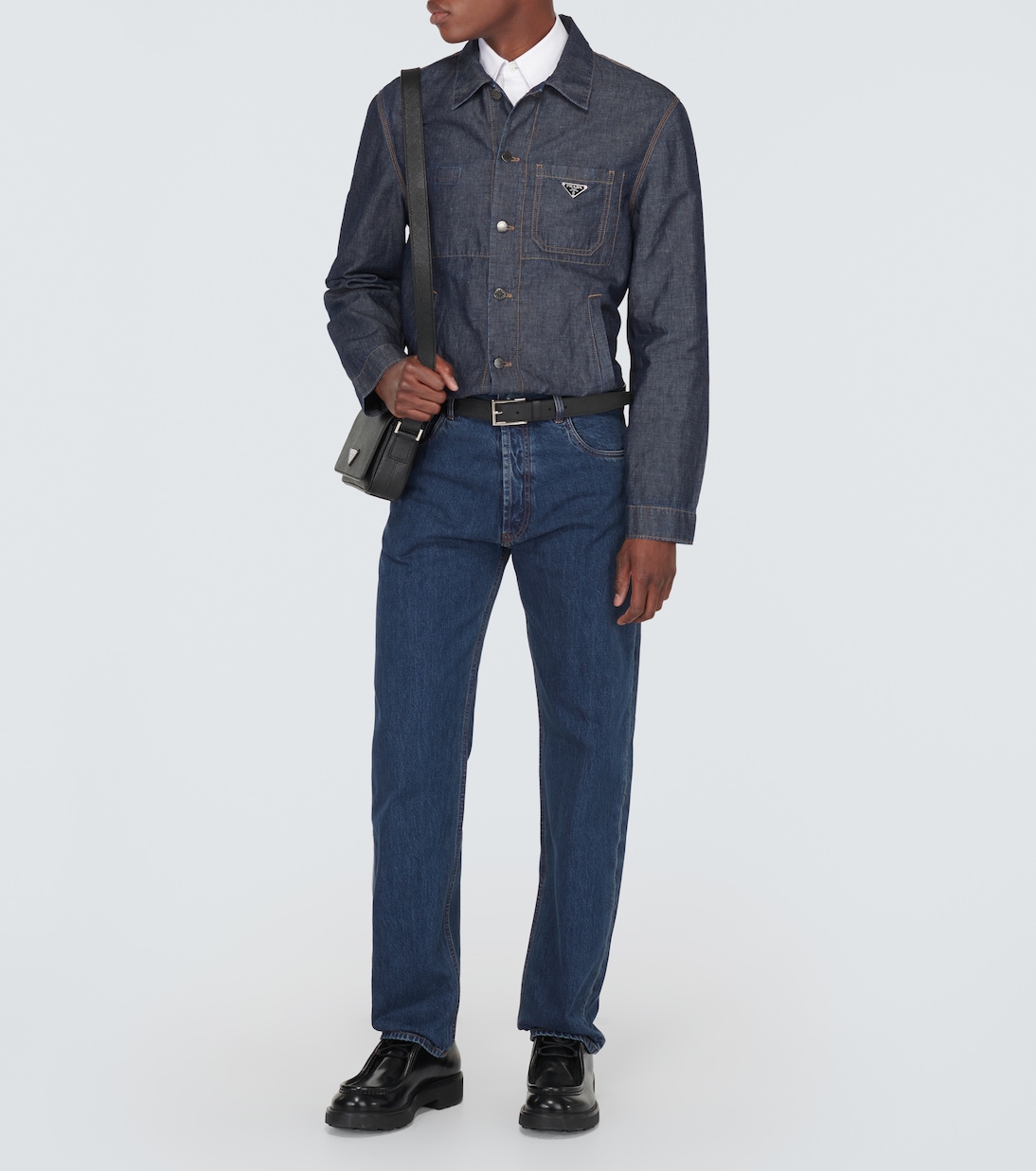 Jeans regular a vita bassa | Prada