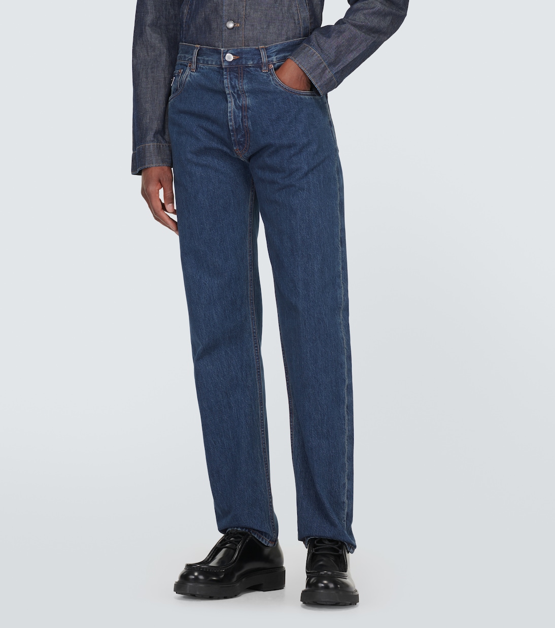 Jeans regular a vita bassa | Prada