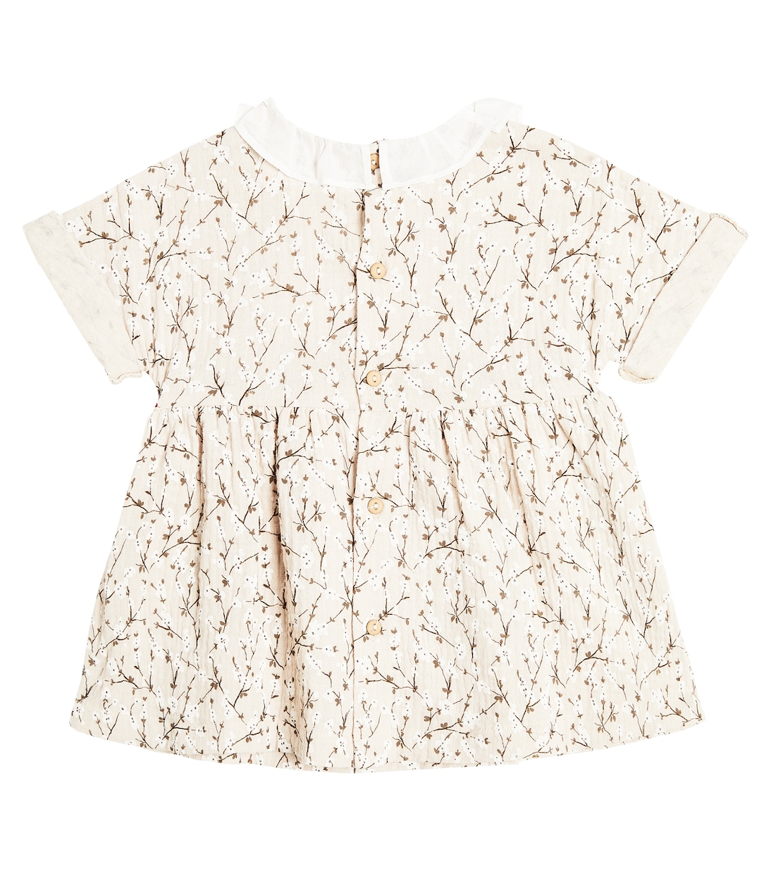Bébé – Robe en coton à fleurs | Il Gufo