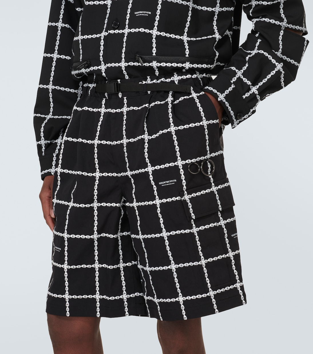 Printed technical shorts | Undercover